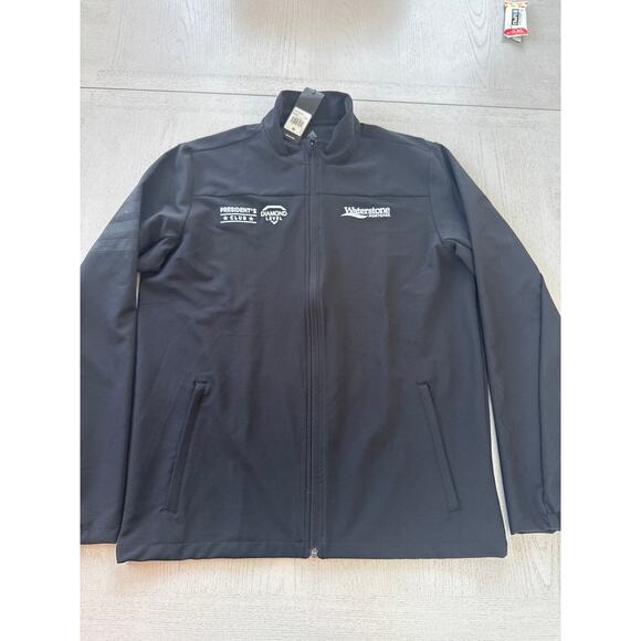 NWT Adidas Zip Up Golf Jacket with Company Logo Mens (Q) - Picture 1 of 5